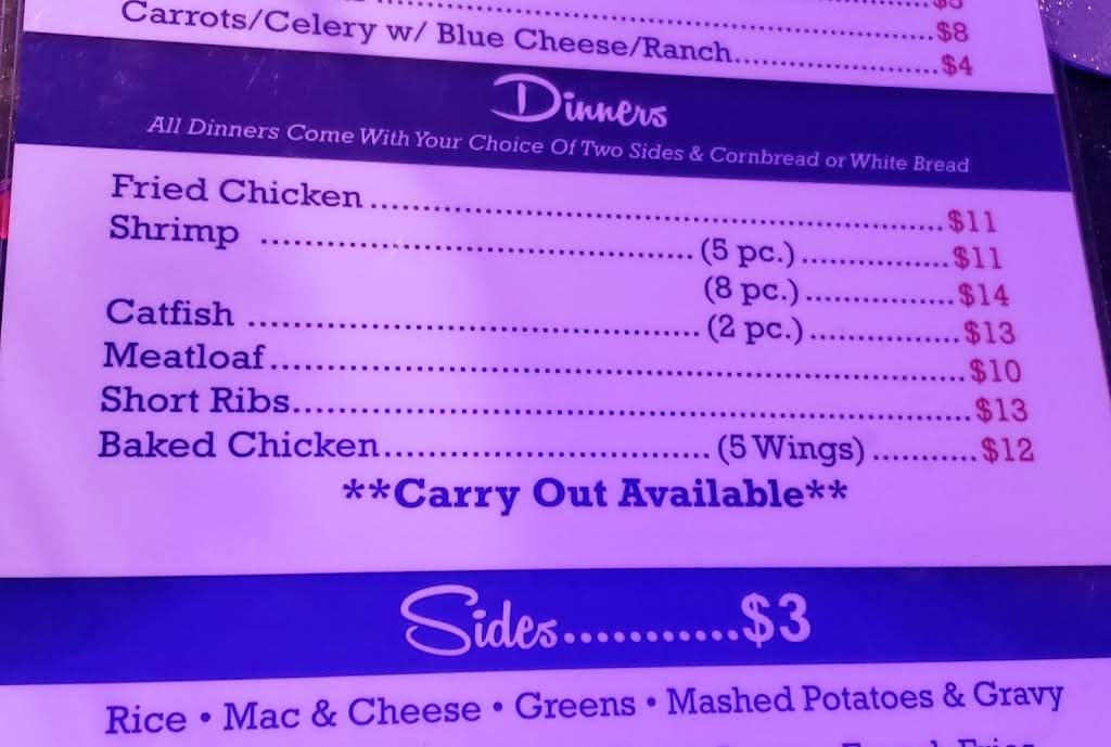 Detroit Blues Cafe Menu 8